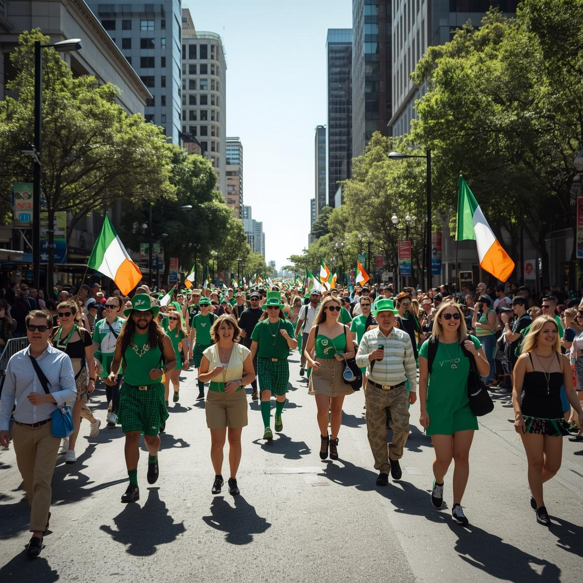 Saint Patrick's Day Irish parade